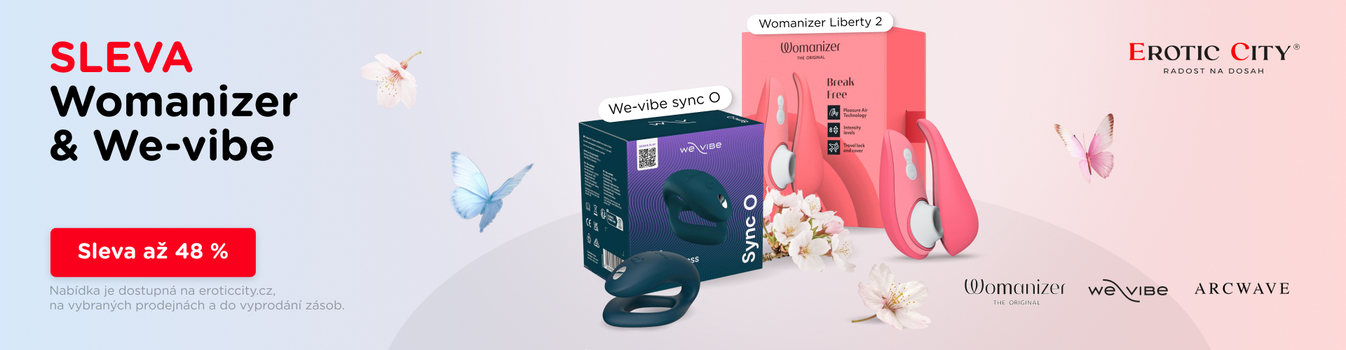 Womanizer a We-Vibe – slevy až 48 %