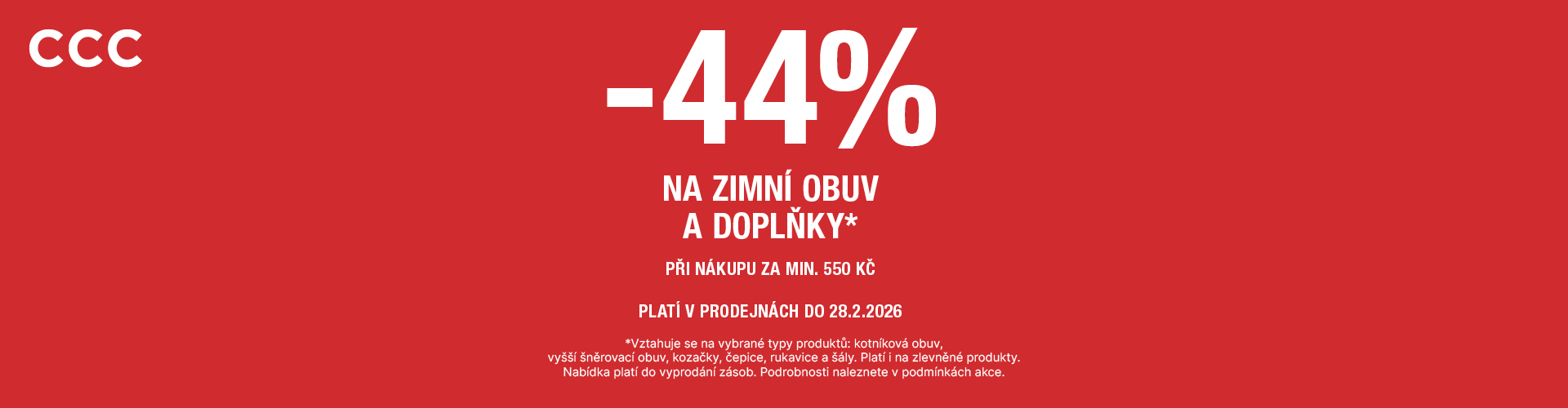 CCC - zimní výprodej