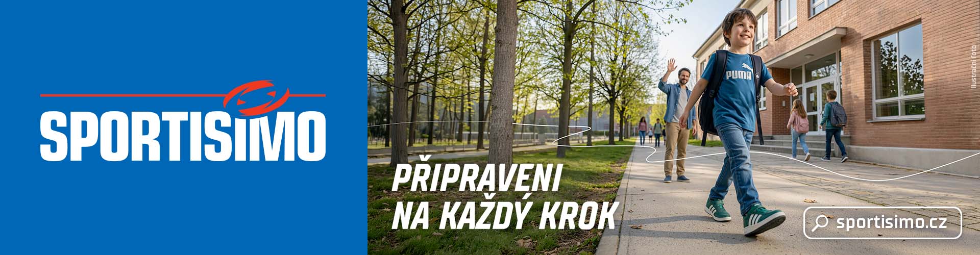 Připraveni na každý krok. Do školy, za kamarády i na trénink. 