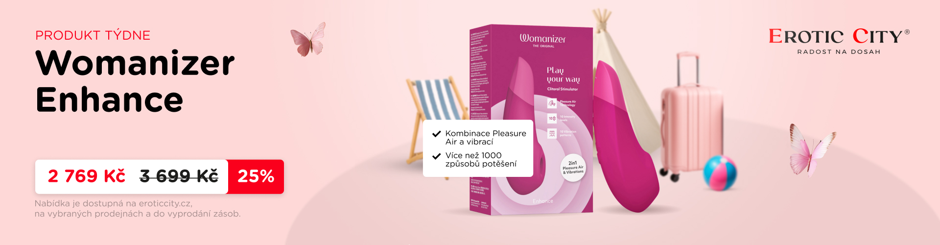 Produkt týdne v Erotic City – sleva 25 % na Womanizer Enhance