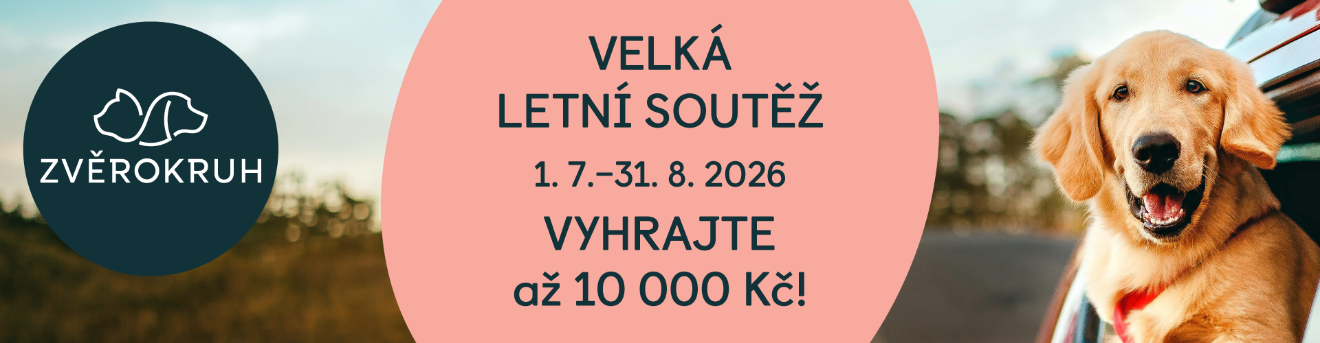 Velká letní soutěž! Nakupte ve ZVĚROKRUHU a vyhrajte ceny v celkové hodnotě 18 000 Kč! 